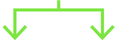 Två gröna pilar som pekar nedåt